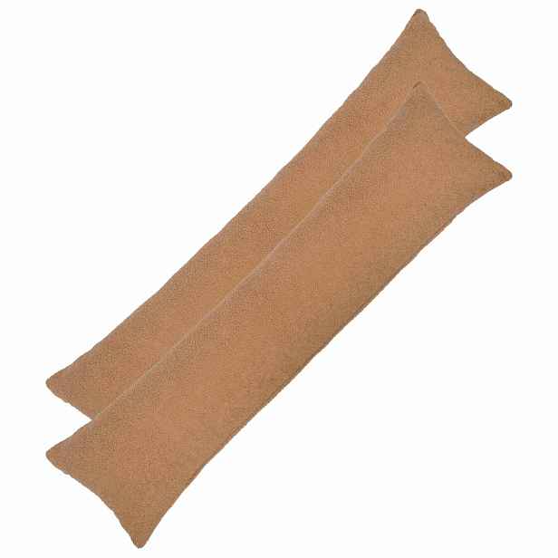 vidaXL Povlak na polštář 2 pcs HEERLEN Béžová 40 x 145 cm Bouclé