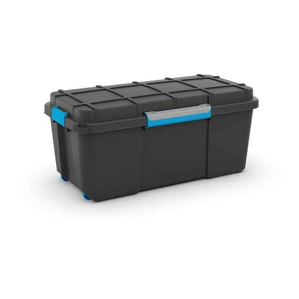 Černý plastový úložný box s víkem 78x39,5x35 cm Scuba Box – KIS