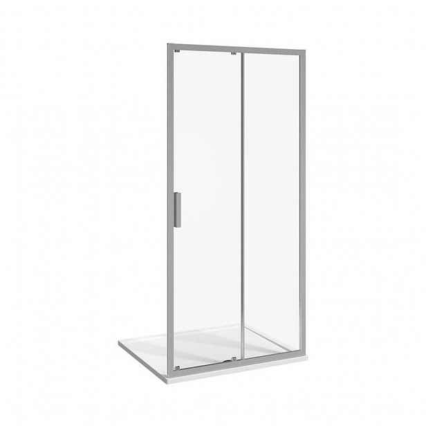 Jika Nion - Sprchové dveře dvoudílné L/P, 100 cm, Jika perla Glass, stříbrná/transparentní sklo H2422N30026681
