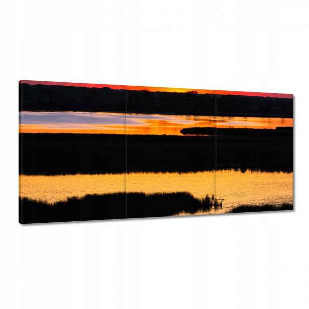 Obrazy 120x60 Jezero Západ Slunce