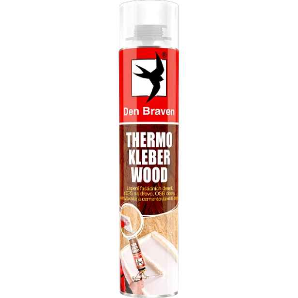 Pěna montážní nízkoexpanzní Den Braven Thermo Kleber WOOD 750 ml