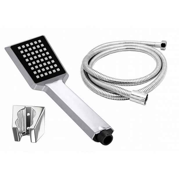 Sprchový Set Sprchová Hlavice Držák Hadice chrom
