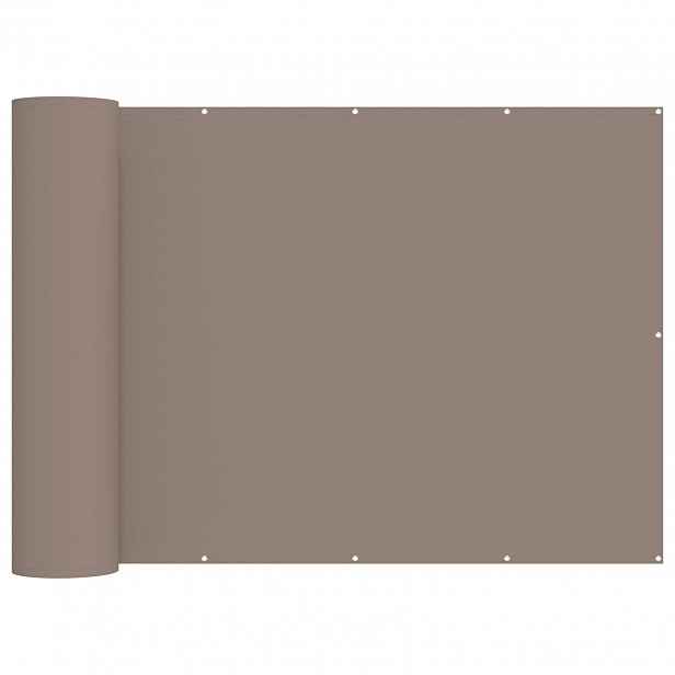 vidaXL Zástěna na balkon 150 x 1000 cm Polyester Taupe