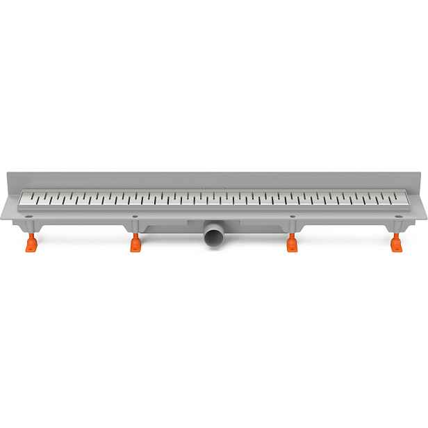 Chuděj Lineární plastový žlab MCH Medium 650 mm ke stěně s roštem Medium