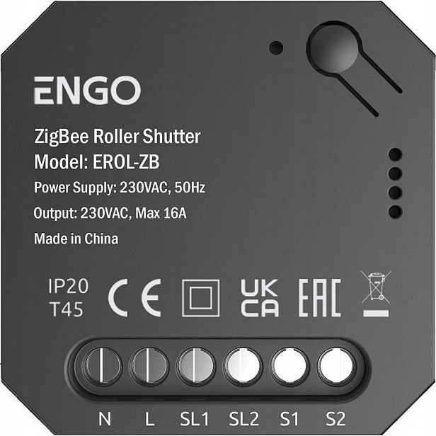Engo Controls Erol-zb – Roletový ovladač pro systém Engo Smart, ZigBee