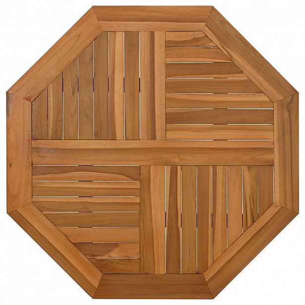 vidaXL Stolní deska 80 x 80 x 2,5 cm osmihranná masivní teakové dřevo