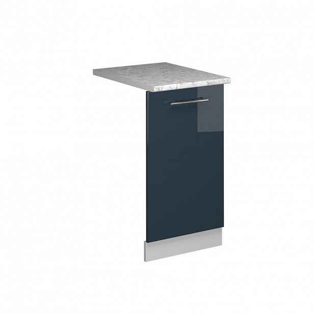 Vicco ČELNÍ PANEL MYČKY Fame-Line Tmavě modrá s vysokým leskem 45 cm s pracovní deskou