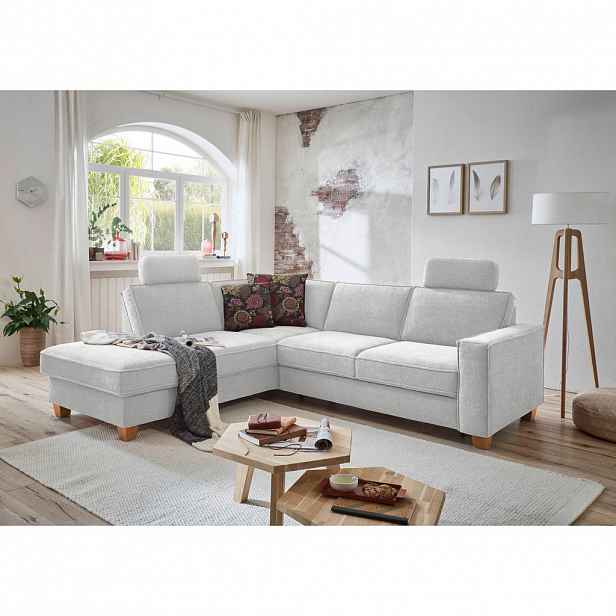 Sit & More ROHOVÁ SEDAČKA, textil, barvy stříbra