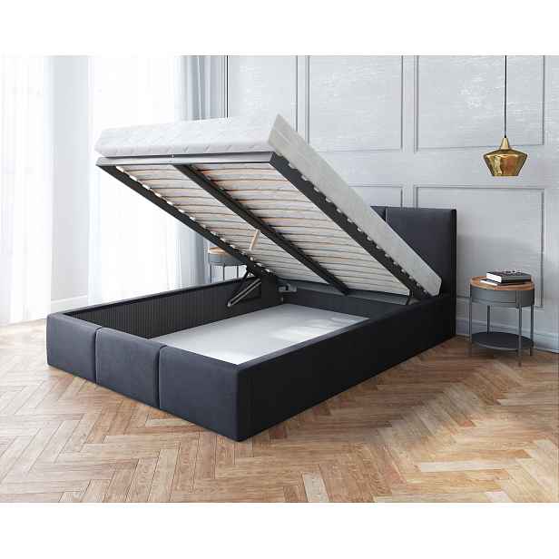 Čalouněná postel do domu Hotelu Zvedací Pohodlná 400KG 180X200 Vip