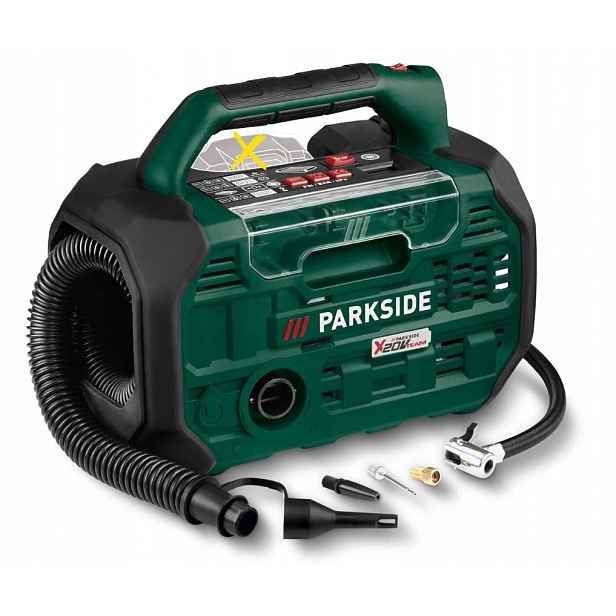 Parkside Akumulátorový kompresor a pumpa 20 V, Pka 20-Li C3