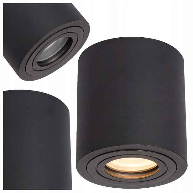 Spot Kulatý Černý Faro XL GU10 Nástěnné Svítidlo IP65 Light Prestige