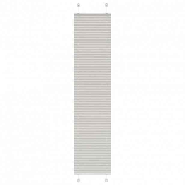 vidaXL Plisovaná roleta světle šedá 40x200 cm Šířka látky 39,4 cm