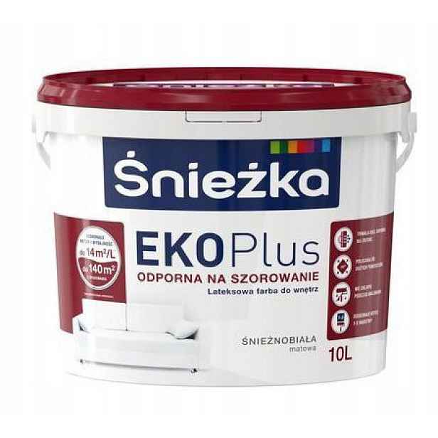 Barva Śnieżka Eko Plus latexová sněhově bílá 10L