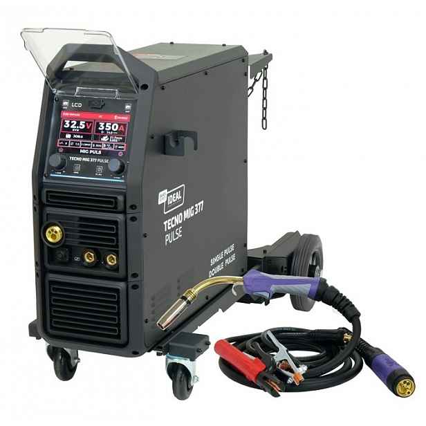 Poloautomatová Svářečka 350A Tecno Mig 377PT Pulse LCD Black Series 4x4 Ideal