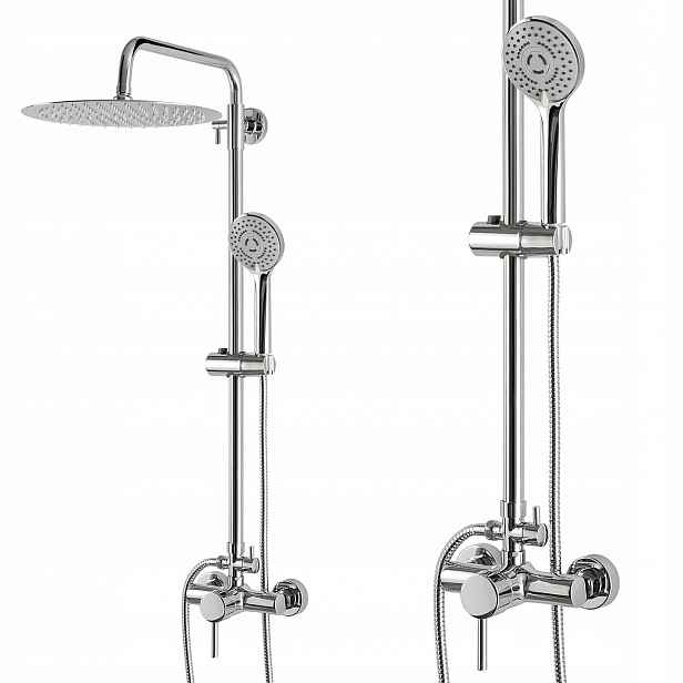Sprchový Set Bez Termostatu Sloup Dešťová Sprcha 30 CM