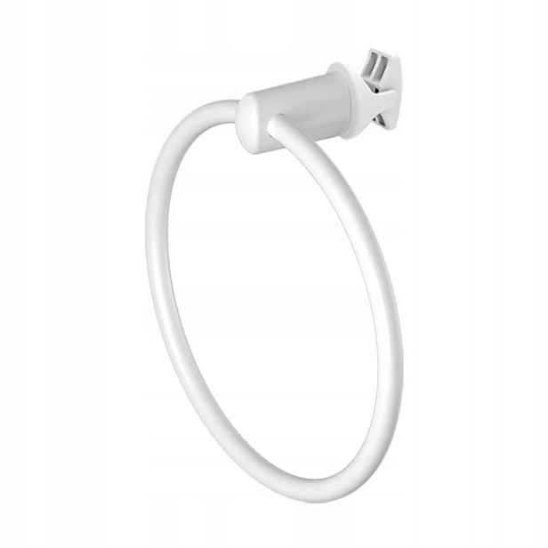 Věšák kulatý háček Terma, držák Ring, bílý