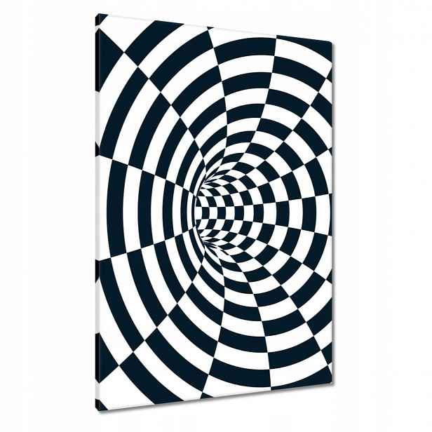 Obrazy 70x100 Abstrackja černobílá