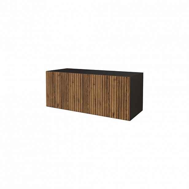 ALTDECOR NÍZKÁ komoda NOA-2-W 100 x 40 x 40 cm – černá / Katania