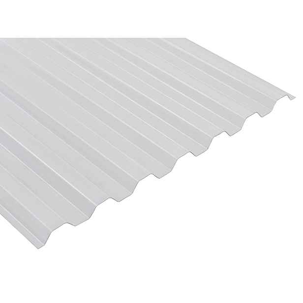 Deska polykarbonátová trapézová MARLON CS TR 76/16 2UV čirá 0,8×1 060×3 000 mm