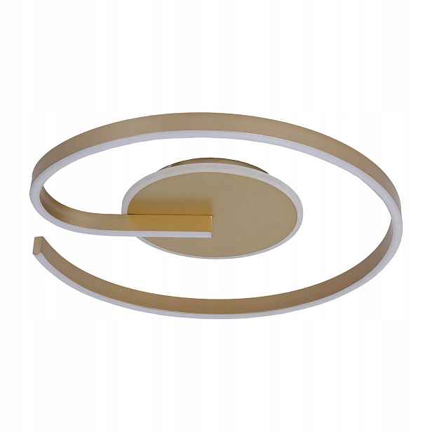 Stropní svítidlo spirála Led zlatá Lorenzo Gold 22W do obývacího pokoje Milagro ML1849