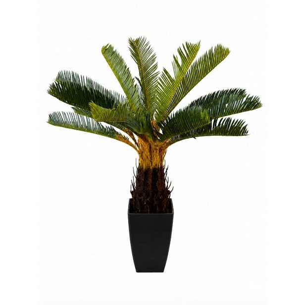 Umělý stromek palma tříbarevný 90 cm do interiéru domu, kanceláře, galerie