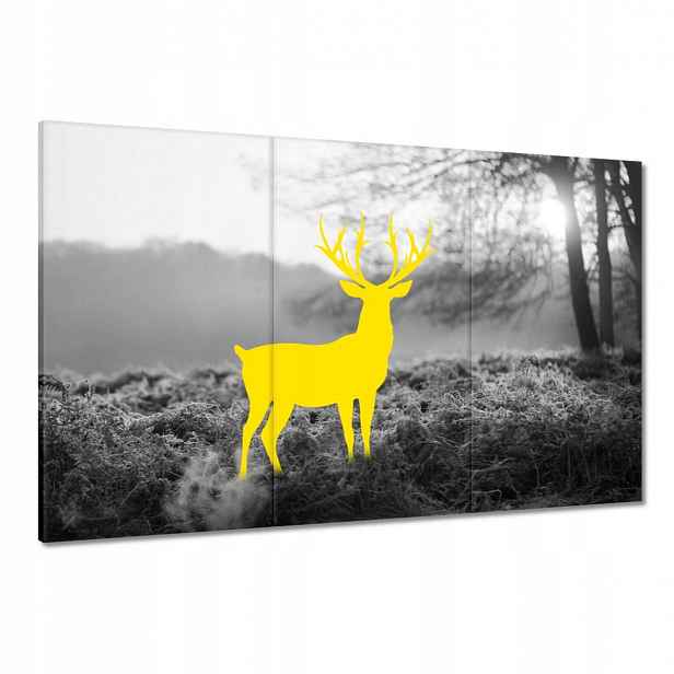 Obrazy 120x80 Žlutý jelen Les Krajina