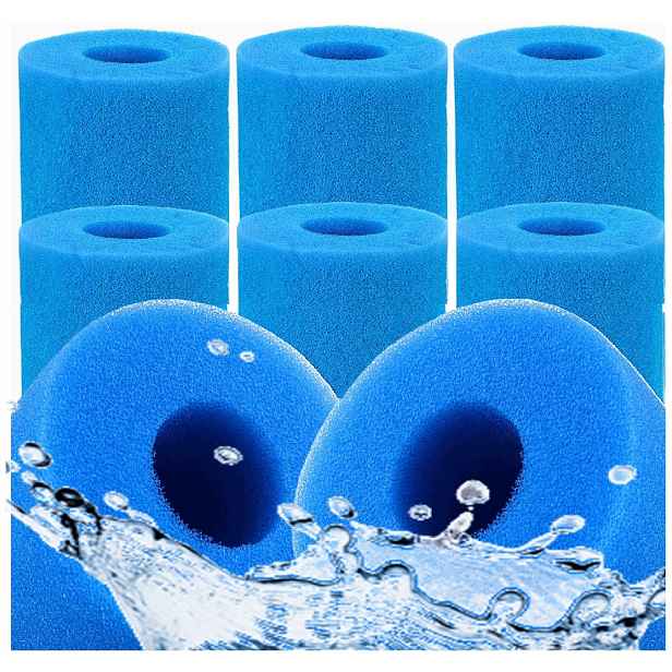 6 x Filtr do bazénu Spa Jacuzzi Filtr do bazénové čerpadla Opakovaně Použitelný typ VI