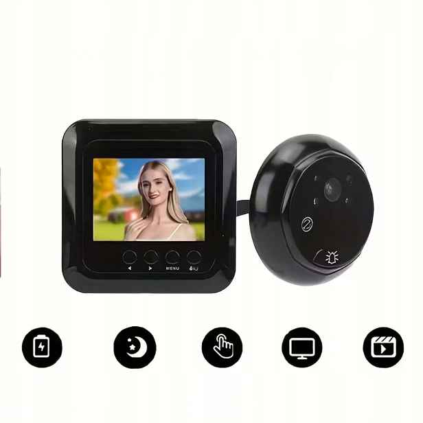 Inteligentní Kukátko s 120° kamerou Smart Jidáš Mini Kamera do dveří