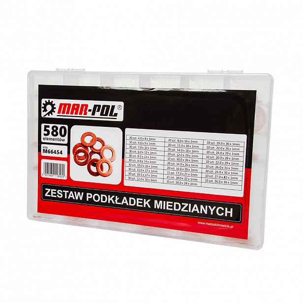Sada Měděných Podložek 580 ks