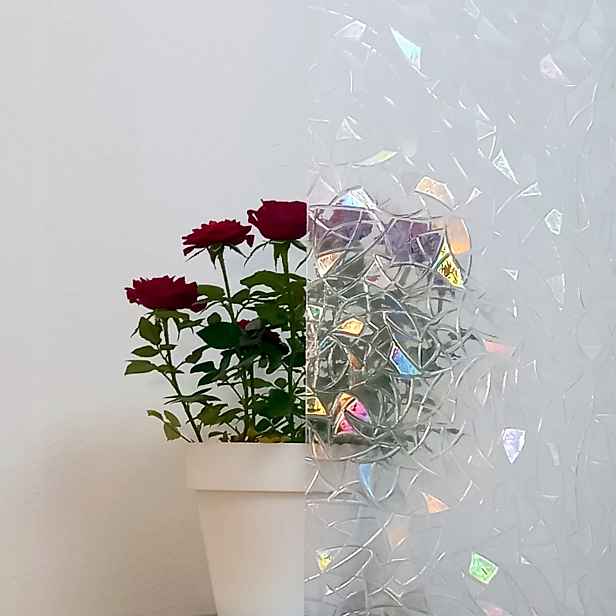 Statická okenní Fólie , laserová ozdoba 45 cm x 15 m L4541