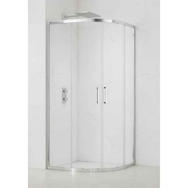 Sprchový kout čtvrtkruh 90x90x190 cm Siko TEX chrom lesklý SIKOTEXS90CRT
