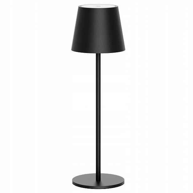 Bezdrátová stolní Led lampa Teplá bílá 3000K IP54 Černá Klighten