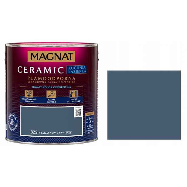 Magnat Ceramic Kuchyně Koupelna 2,5L B25 Tmavě Modrý Achát Barva