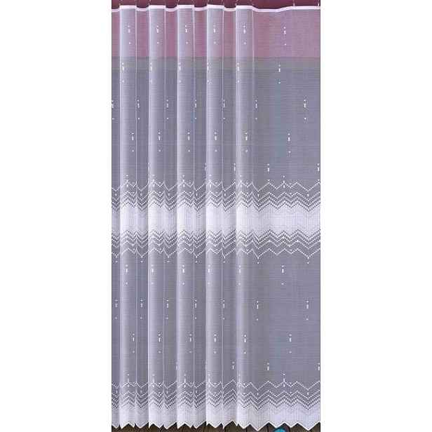 Mg Záclona žakár 618/353 Bílá 350x250 cm Hotová Obšitá Bt
