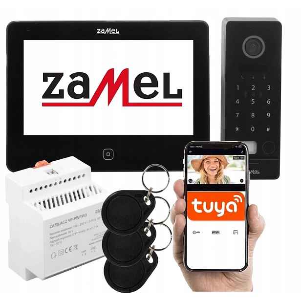 Videodomofon Jednorodinný Šifrovač Dvoužilový Čtečka Klíčenek WiFi Tuya