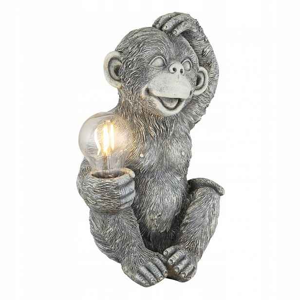 Solární Lampa Led IP44 Šedá 27 cm Zahrada Moderní spínač Globo Lighting