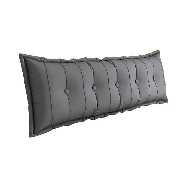 Vercart ZÁDOVÝ POLŠTÁŘ plyš Šedý 160 cm