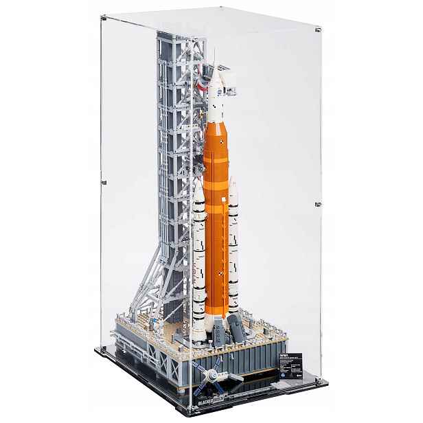 Vitrína Blacked Brick pro Lego 10341 Icons Raketa Sls Nasa Artemis