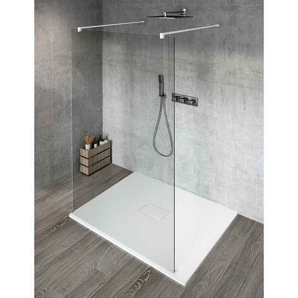 Gelco VARIO WHITE jednodílná sprchová zástěna do prostoru, čiré sklo, 1100 mm
