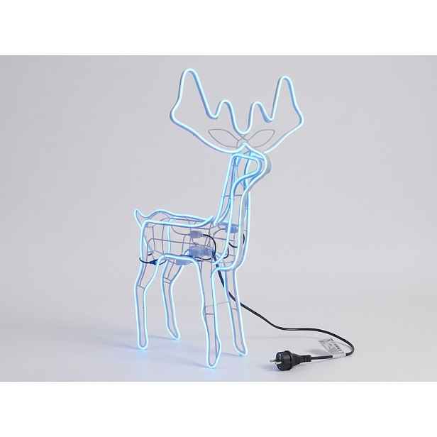 Sob Vánoční Led Neon 110 cm Pohyblivá Venkovní Hlava IP44 Modrá