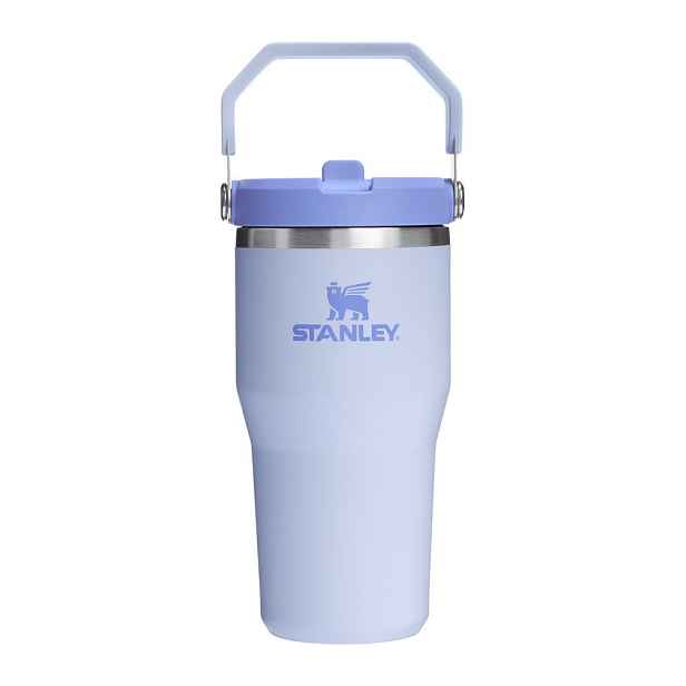 Fialová termoska z nerezové oceli 600 ml IceFlow™ Flip Straw 2.0 Tumbler Dew Drop – Stanley