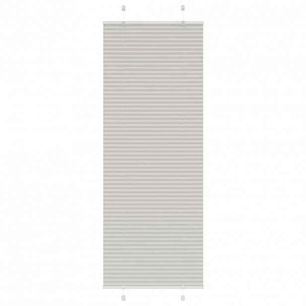 vidaXL Plisovaná roleta světle šedá 75x200 cm Šířka látky 74,4 cm