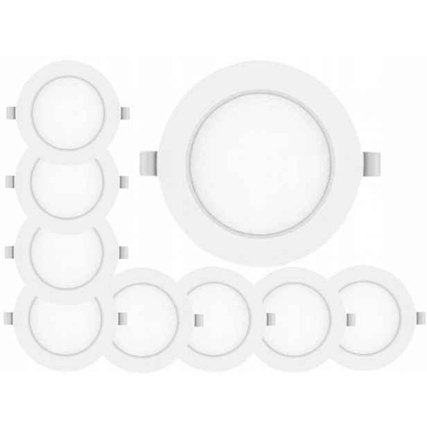 9x Lampička Panel Stropní Svítidlo Stropní Led 6W Svítidlo Slim pro závěsný strop