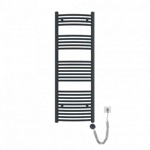 EMKE RADIÁTOR Towel Elektrický Zakřivený Antracit 140/50 cm