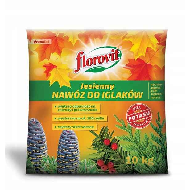 Florovit podzimní hnojivo pro jehličnany a túje, 10 kg