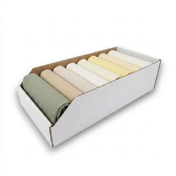 KARTON PAK Úložné boxy na oblečení, organizéry do skříně BÍLÝ KARTON 30 x 54 cm
