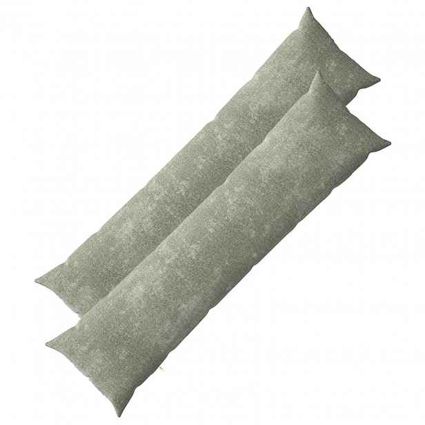 vidaXL Povlak na polštář 2 ks HEERLEN Zelená 40 x 145 cm