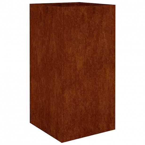 vidaXL Truhlík 40 x 40 x 80 cm cortenová ocel