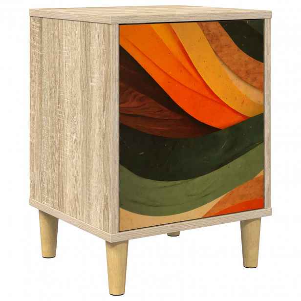 vidaXL Noční skříňka BONN Dub sonoma 36 x 33 x 50 cm Kompozitní dřevo