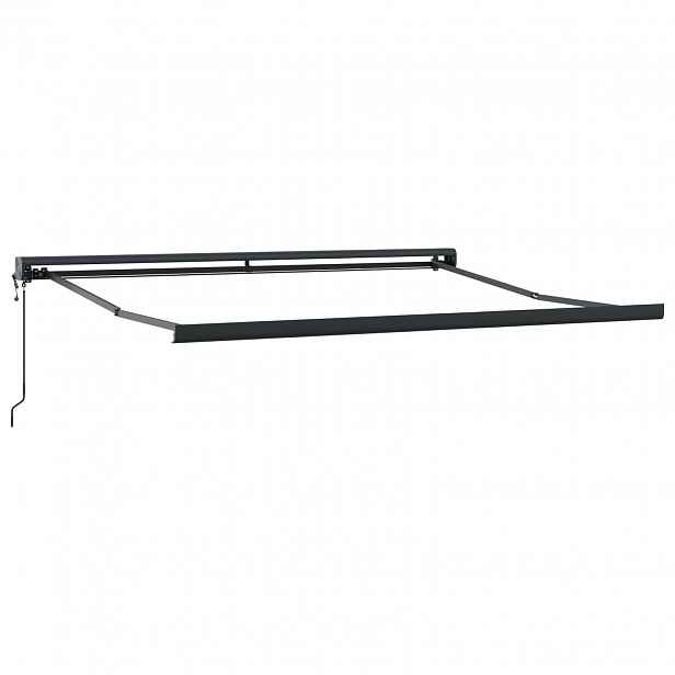 vidaXL Rám markýzy Antracit 300 x 250 cm Hliník